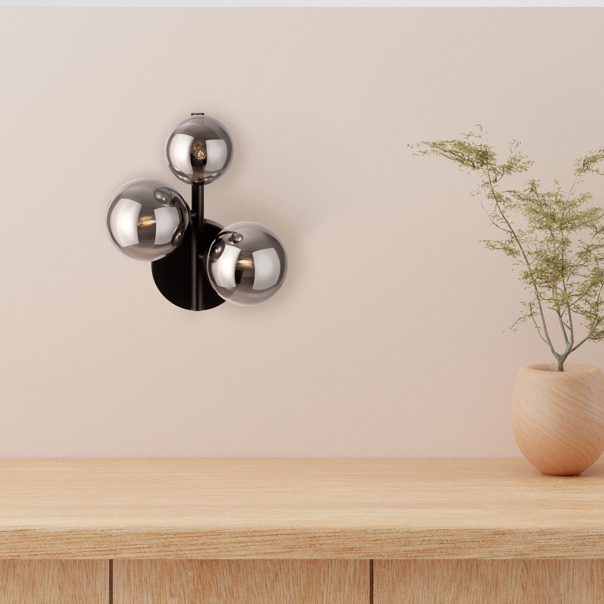 Картинка Настенный светильник (бра) Maytoni MOD545WL-03B