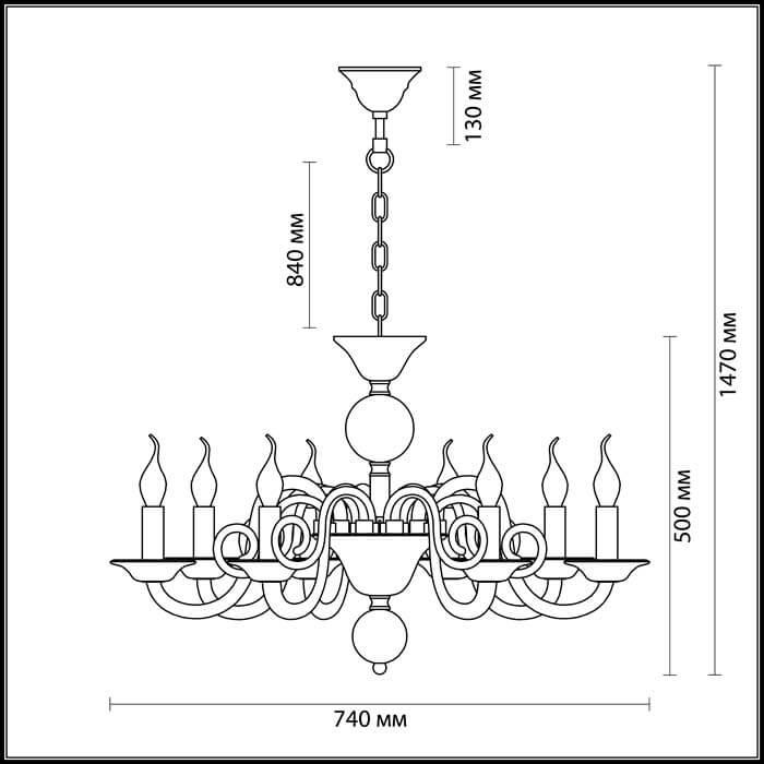 Картинка Подвесная люстра Odeon Light Aria 3931/8