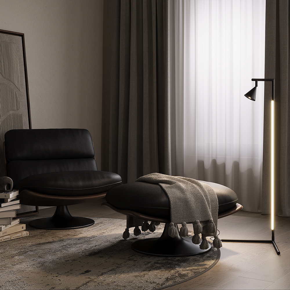 Картинка Напольный светильник (торшер) Maytoni MOD489FL-L20B3K Stripe