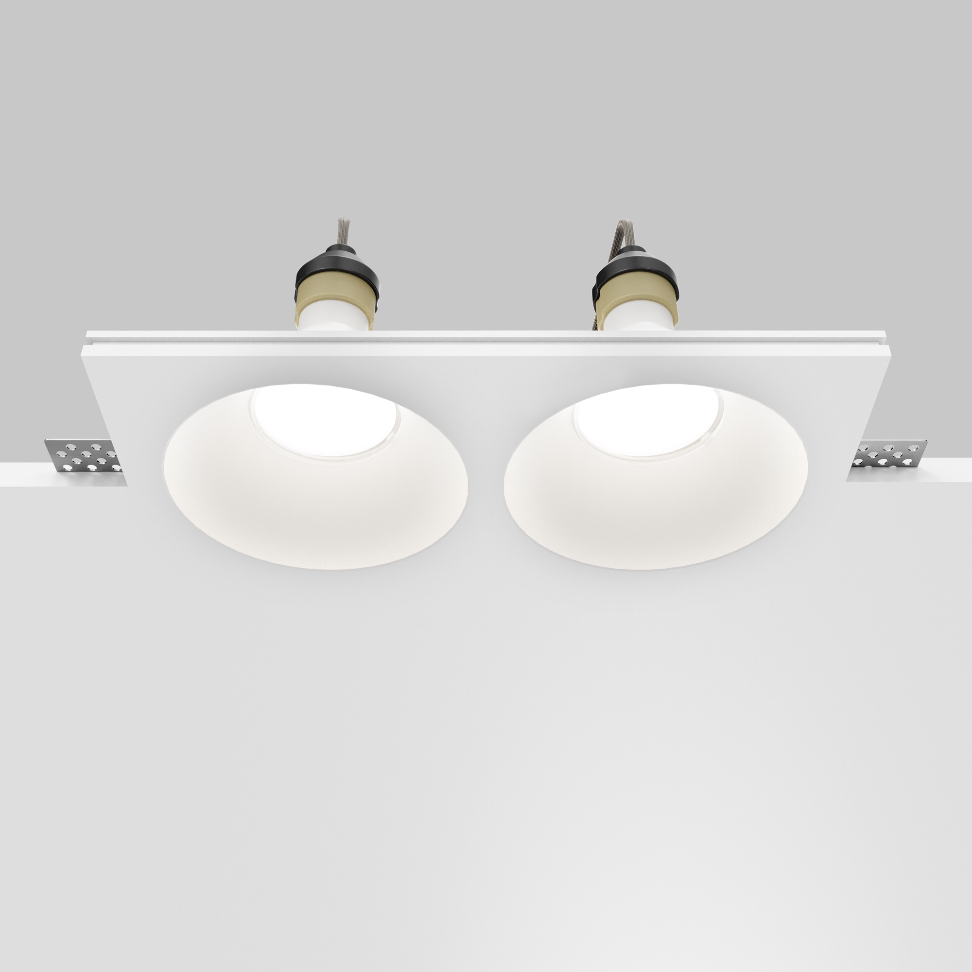 Картинка Встраиваемый светильник Technical DL129-GU10-02-W Gyps Modern