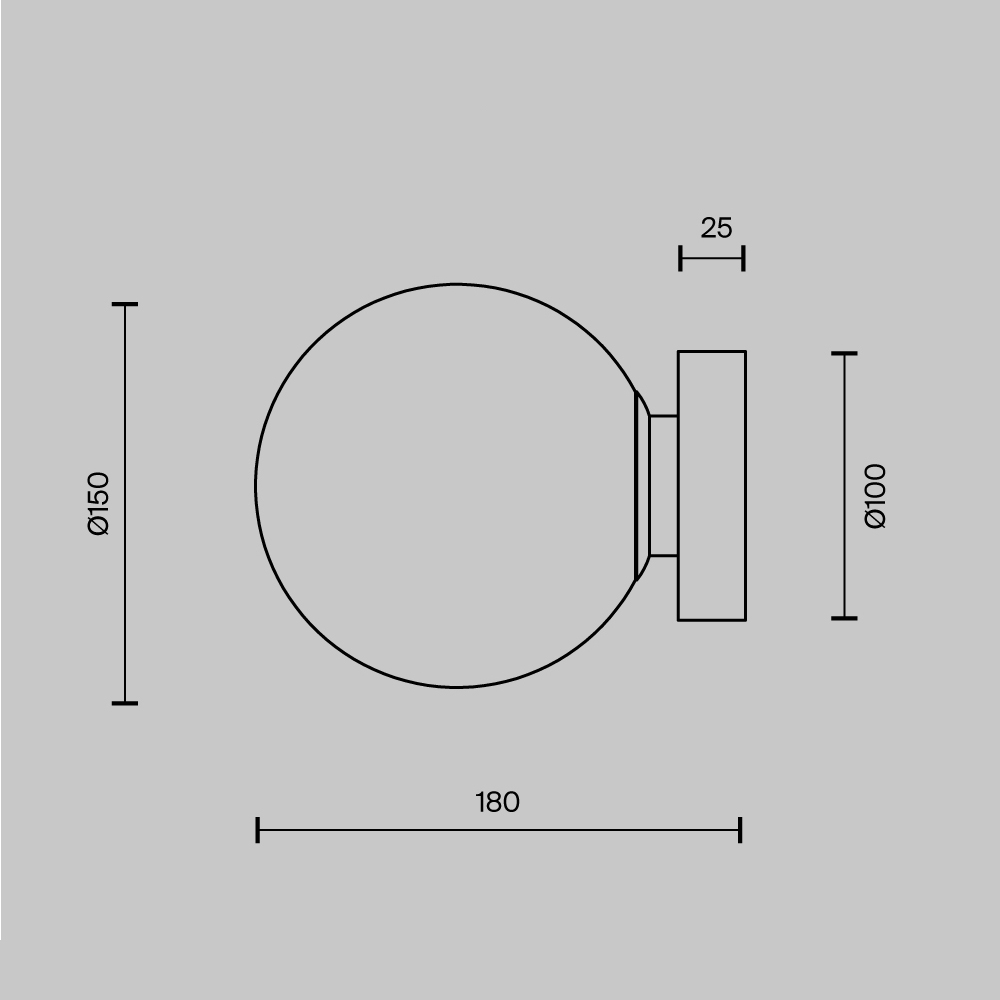 Картинка Настенный светильник (бра) Maytoni MOD321WL-01W