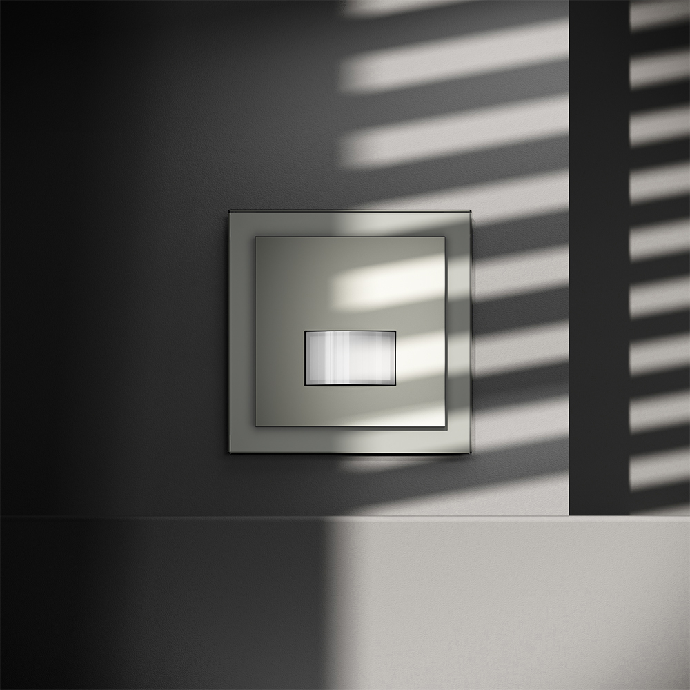 Картинка Датчик движения встраиваемый VOLTUM S70, (сталь) VLS070505