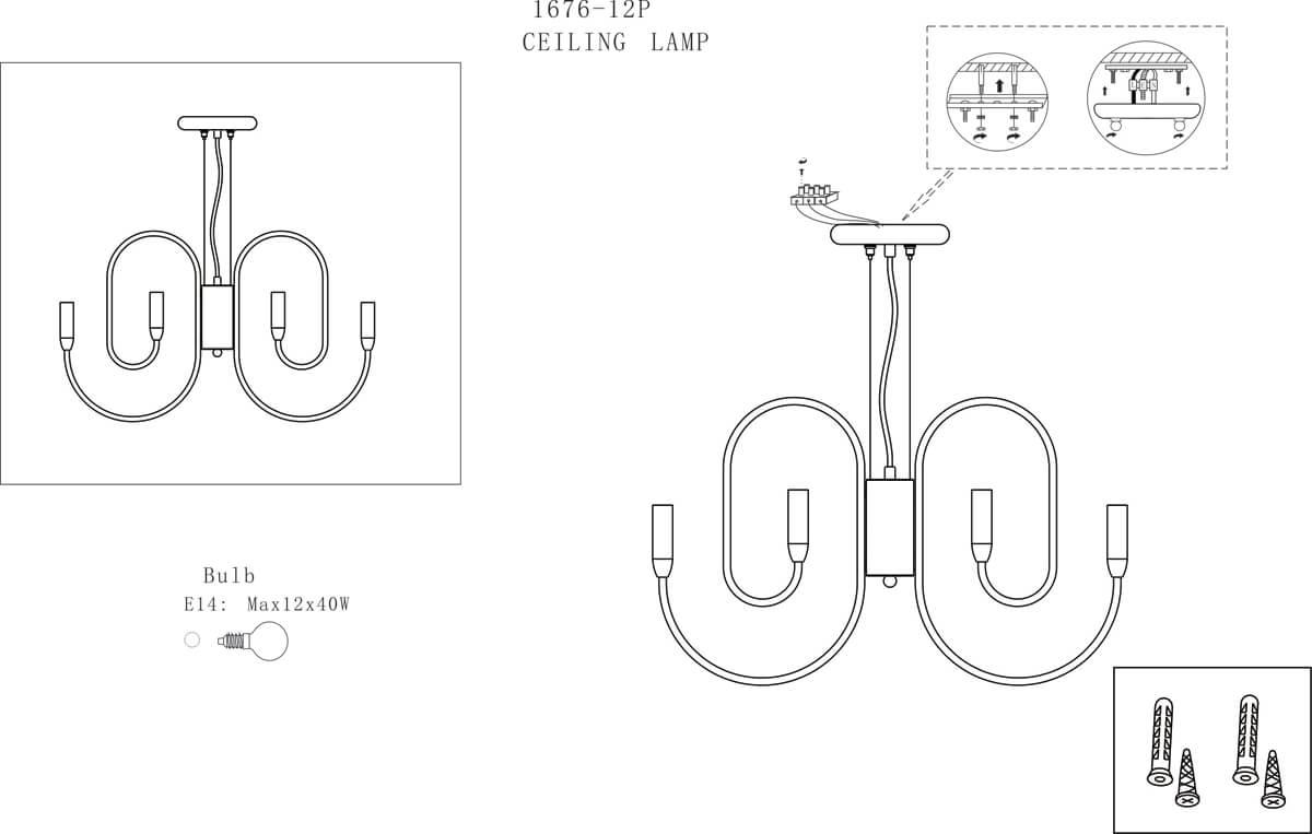 Картинка Подвесная люстра Favourite Drolling 1676-12P