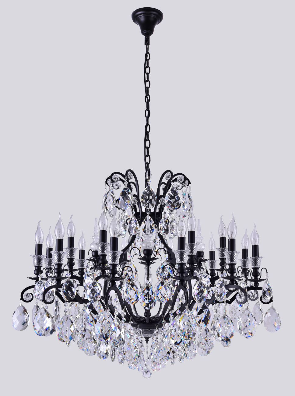 Картинка Люстра Crystal Lux MAGNIFICO SP19 BLACK/TRANSPARENT Crystal Lux 2310/319