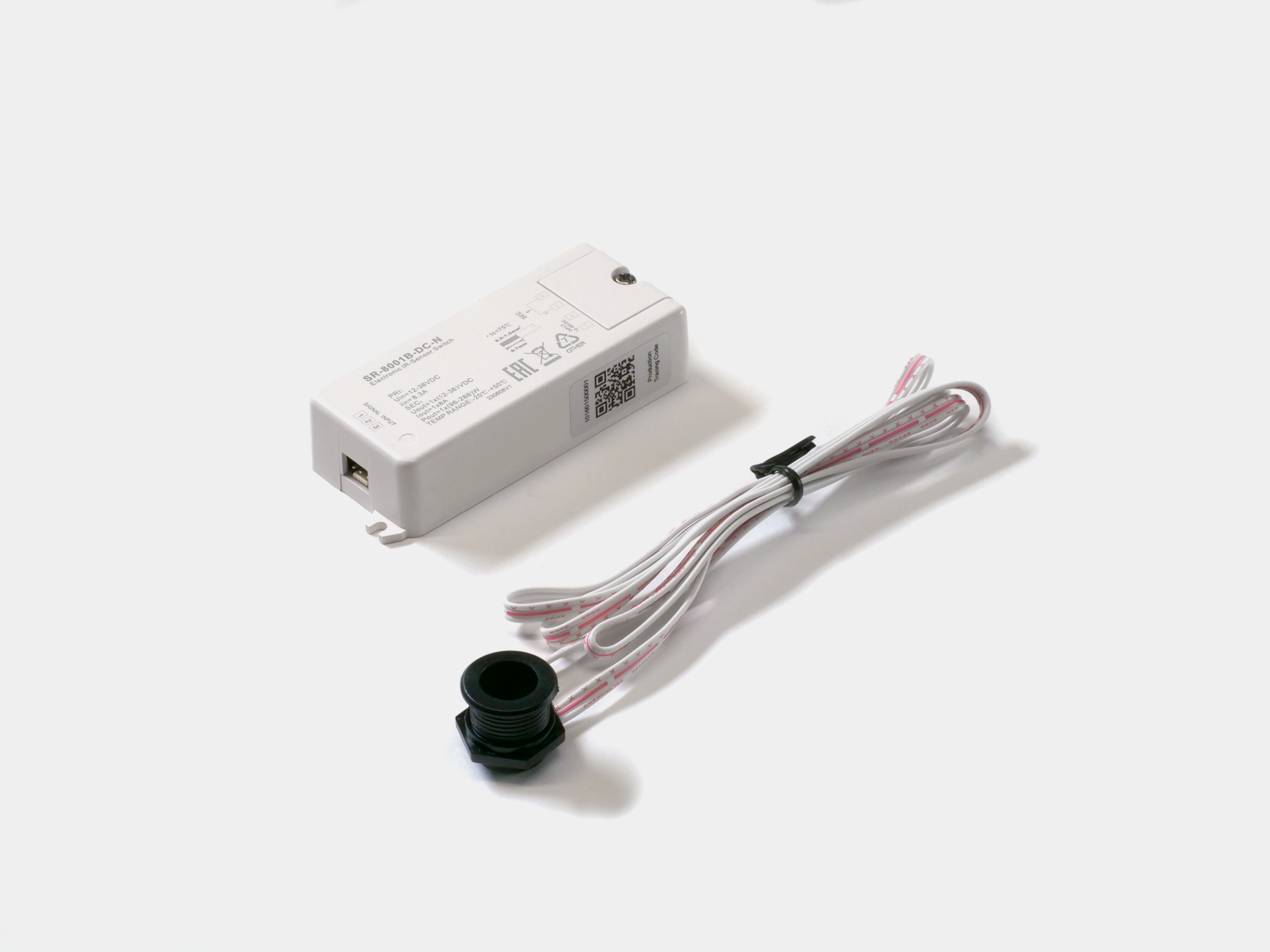 Картинка "ИК-датчик ""открытие-закрытие двери"" черный 12-36 В"