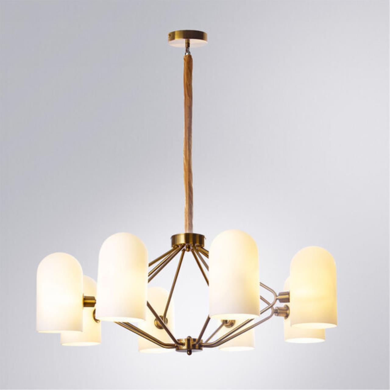 Картинка Подвесная люстра Arte Lamp CASSEL A5454LM-8PB