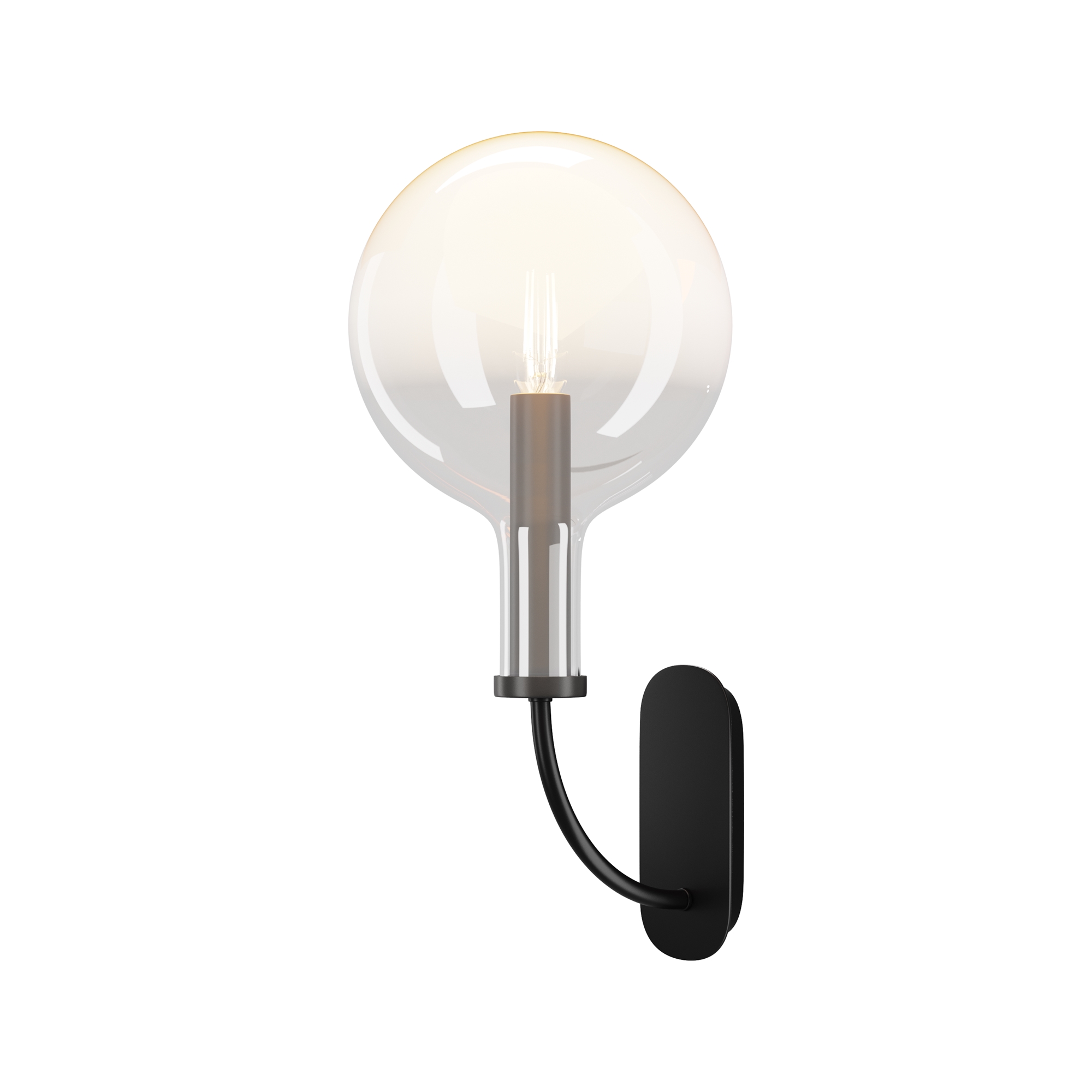 Картинка Настенный светильник (бра) Maytoni MOD333WL-01B