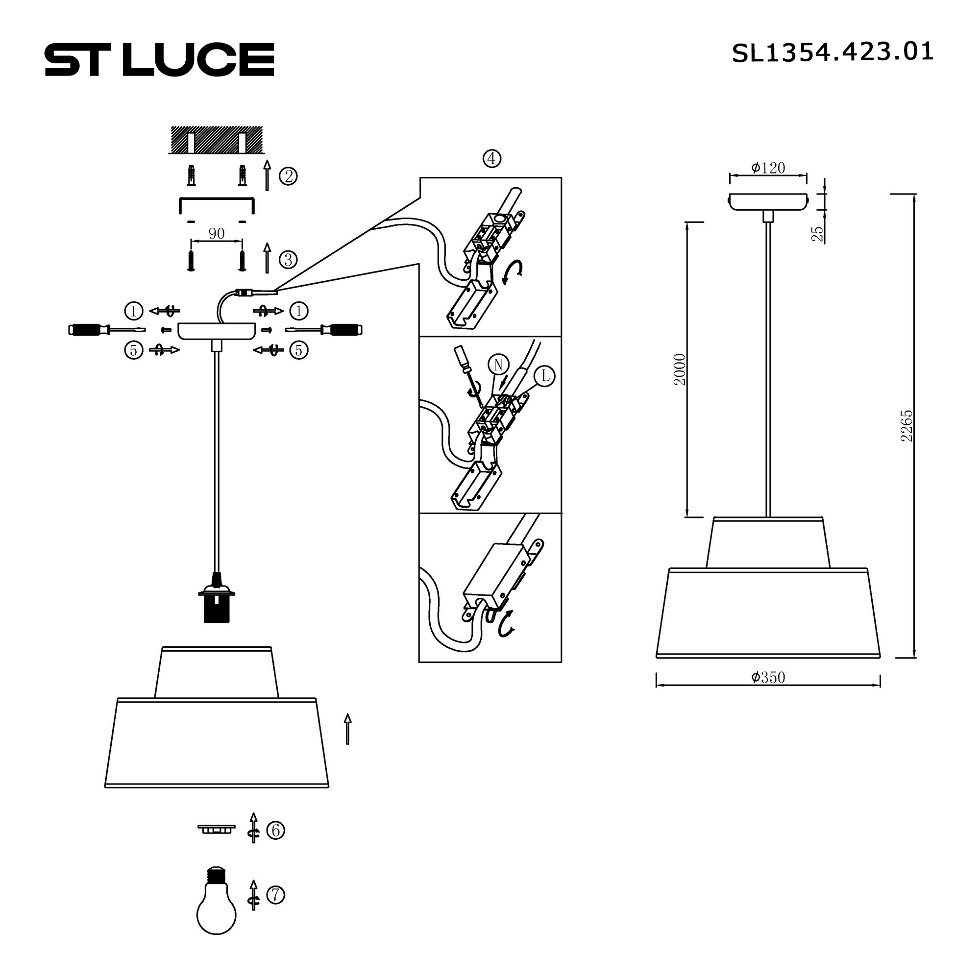 Картинка SL1354.423.01 Светильник подвесной ST-Luce JACKIE