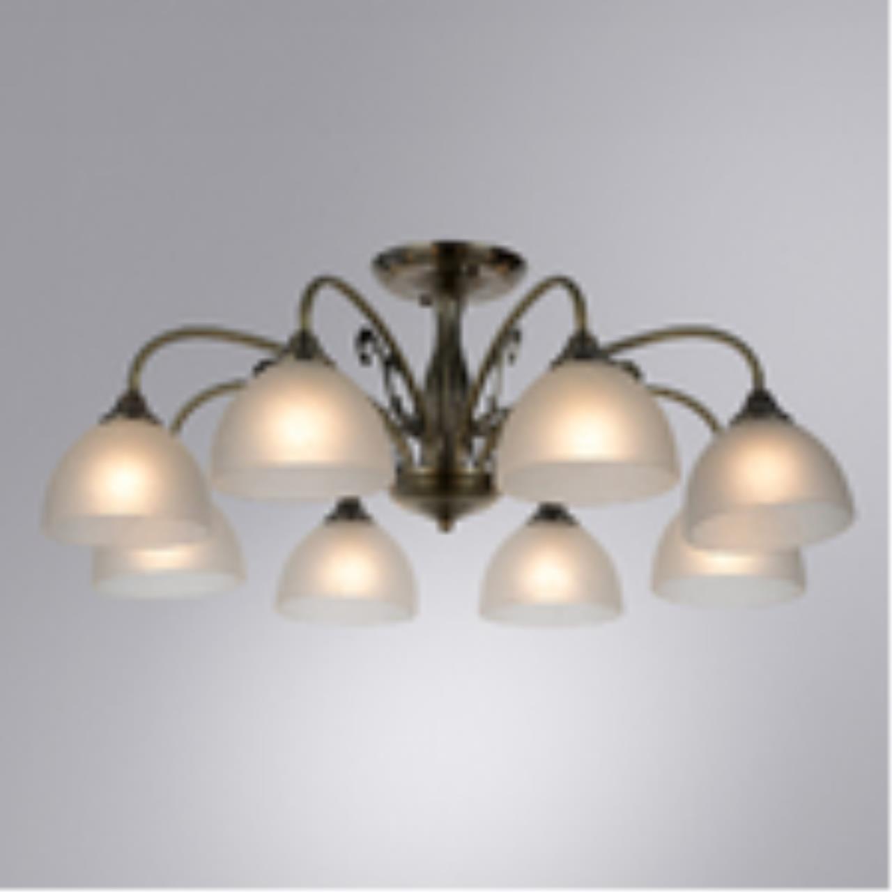 Картинка Потолочная люстра Arte Lamp Spica A3037PL-8AB