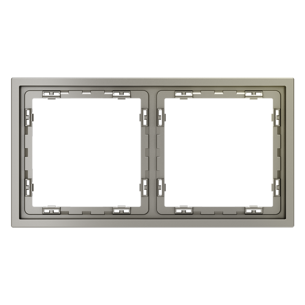 Картинка Рамка пластиковая VOLTUM S70 на 2 поста, (шелк) VLS100204