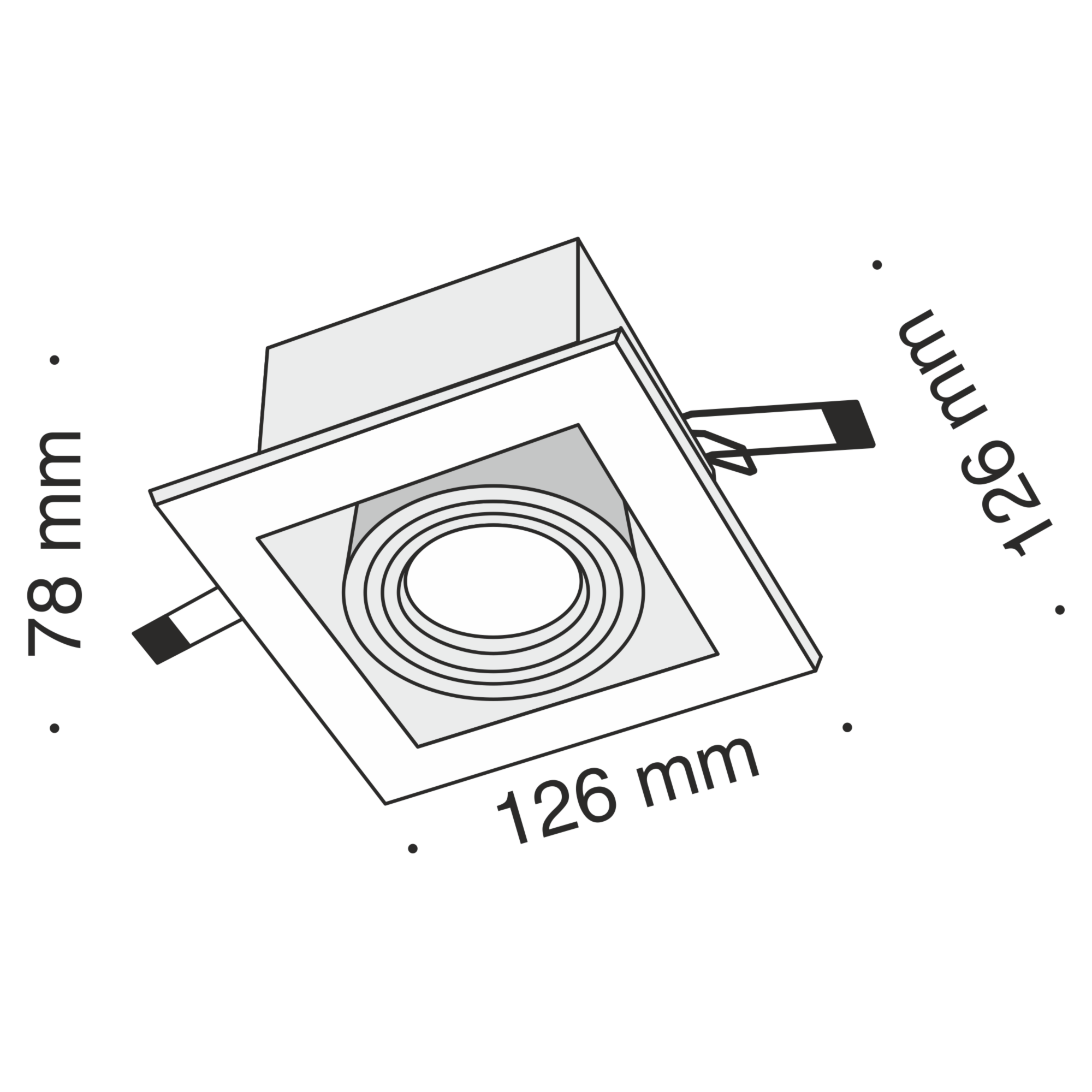 Картинка Встраиваемый светильник Maytoni Metal DL008-2-01-W