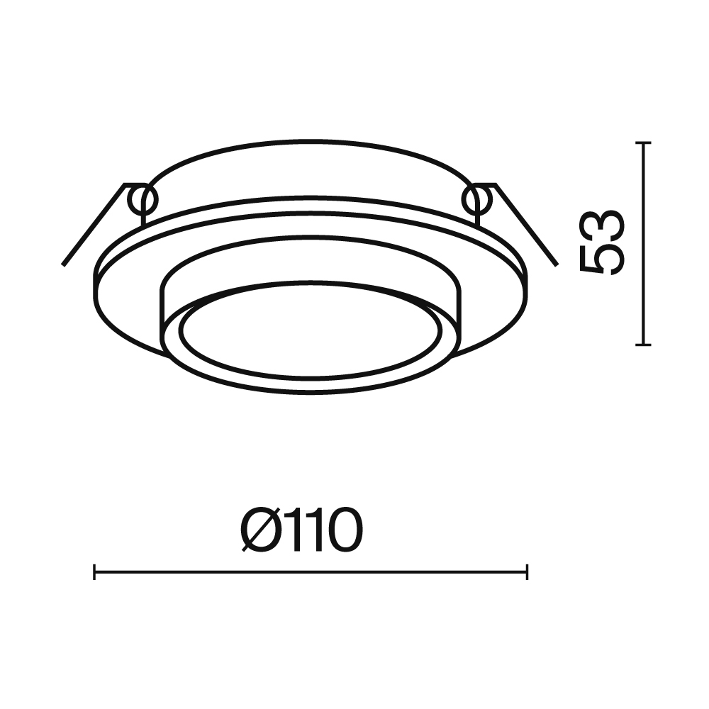Картинка Встраиваемый светильник Technical DL086-GX53-RD-W