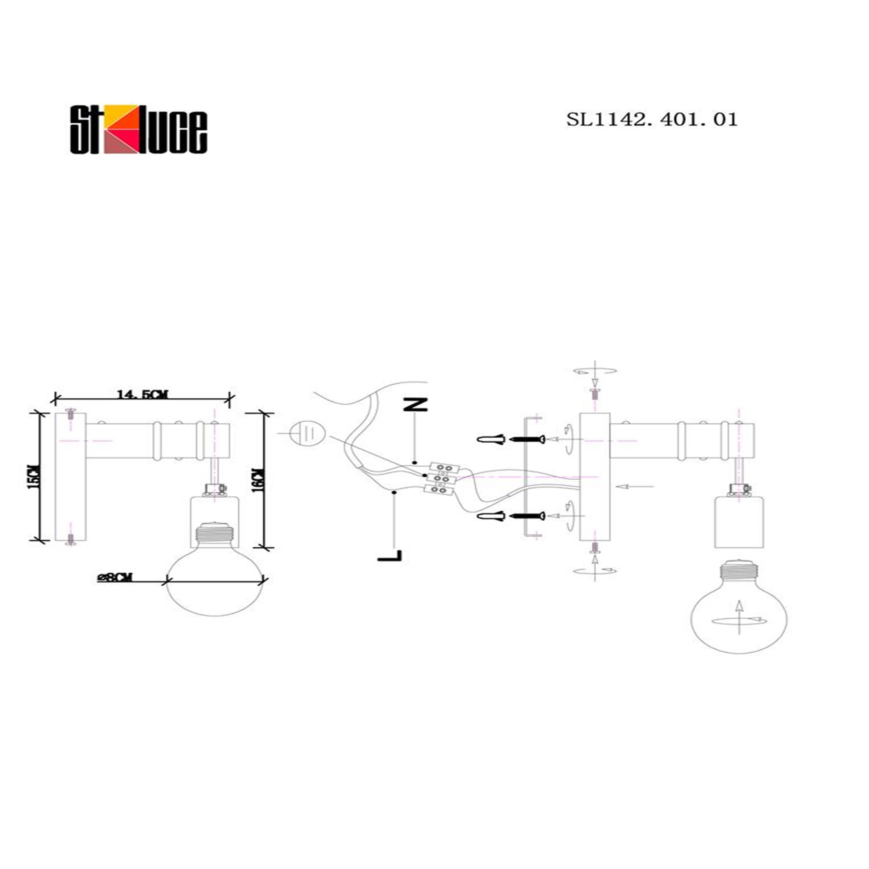 Картинка Бра Evoluce Bagetti SL1142.401.01