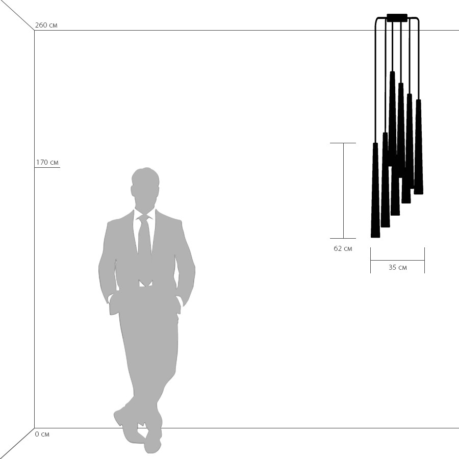 Картинка Каскадная люстра Lightstar Punto 807083