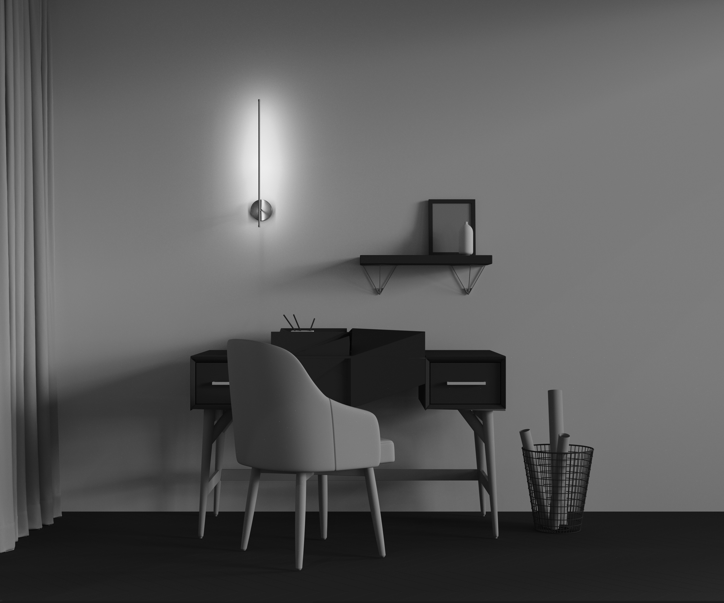 Картинка Настенный светильник (бра) Technical C085WL-L7BS2.7K