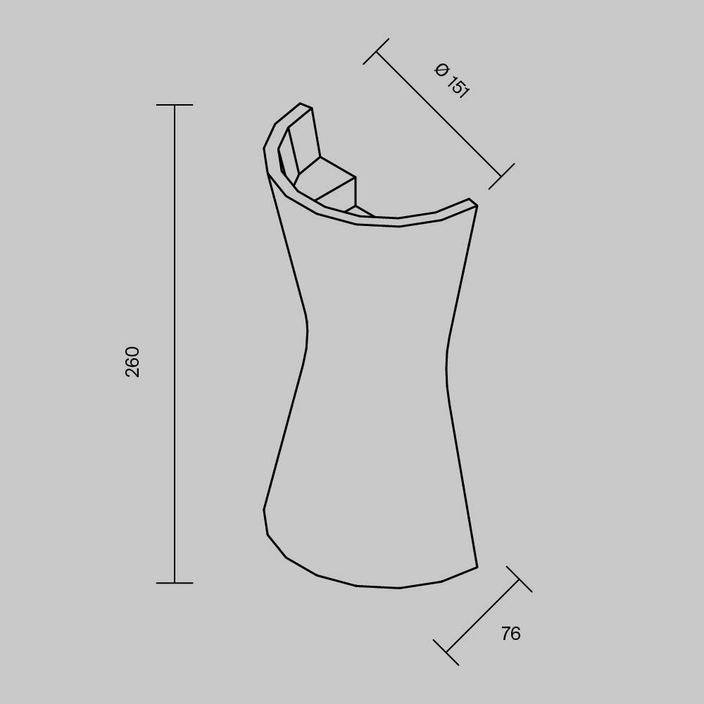 Картинка Настенный светильник (бра) Technical C123WL-GU10-02-W