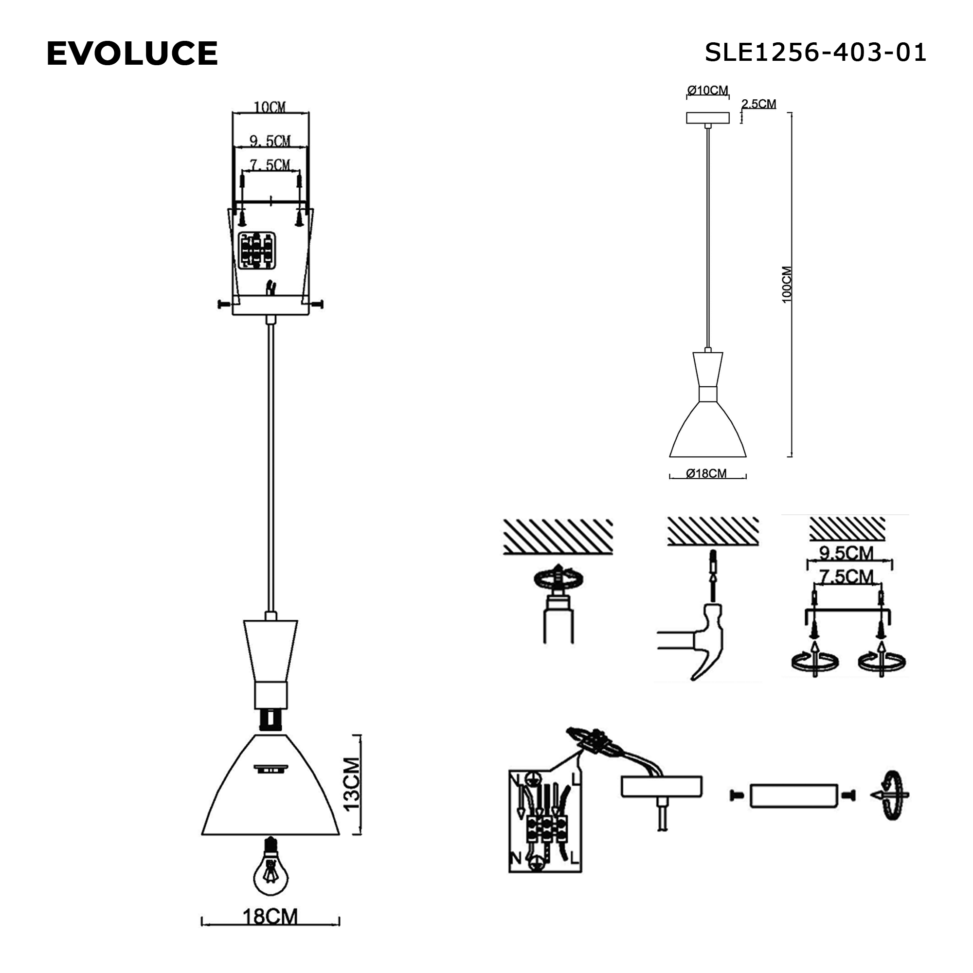 Картинка SLE1256-403-01 Светильник подвесной VISTA