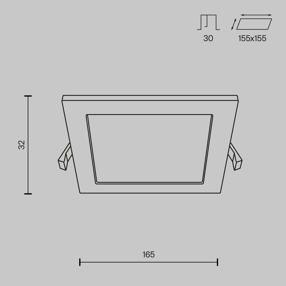 Картинка Встраиваемый светодиодный светильник Maytoni Stockton DL020-6-L12W