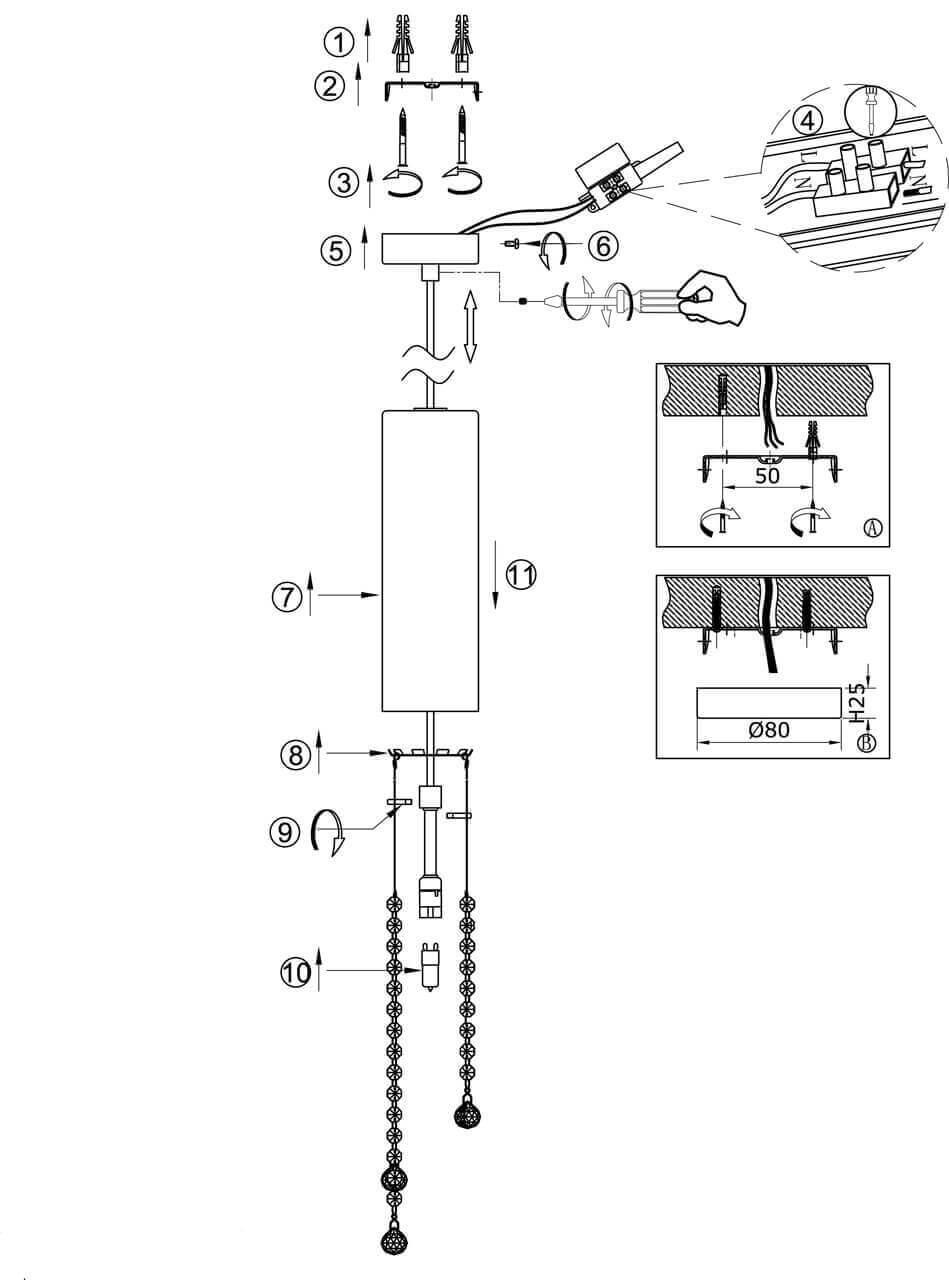 Картинка Подвесной светильник Odeon Light Modern Notts 2571/1