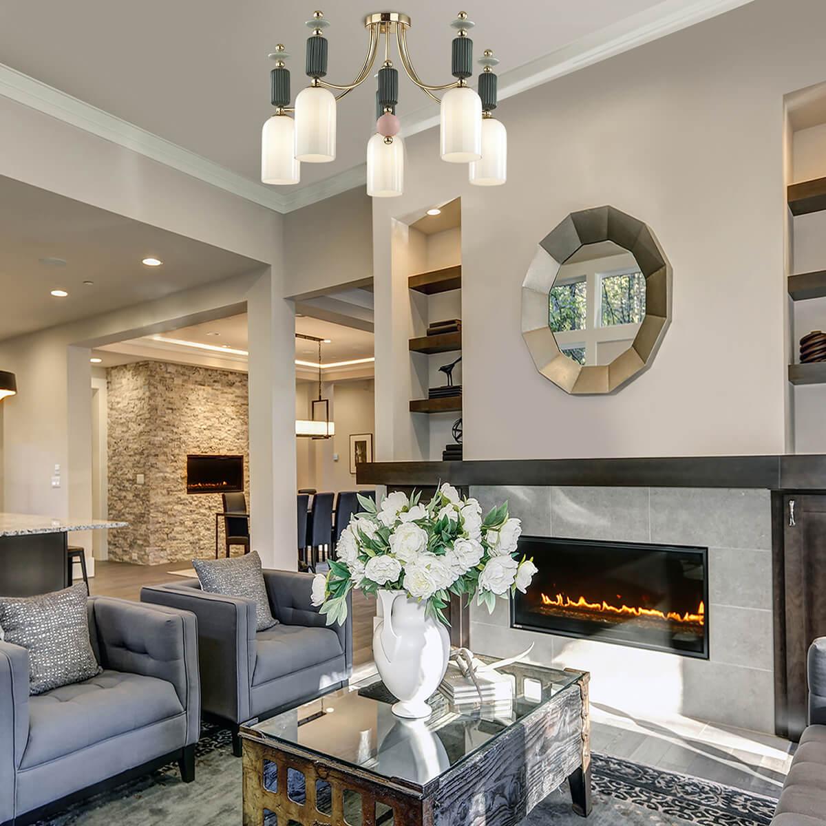 Картинка Потолочная люстра Odeon Light Classic Candy 4861/5C