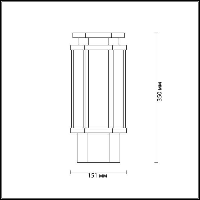 Картинка Уличный светильник Odeon Light Nature Gino 4048/1B