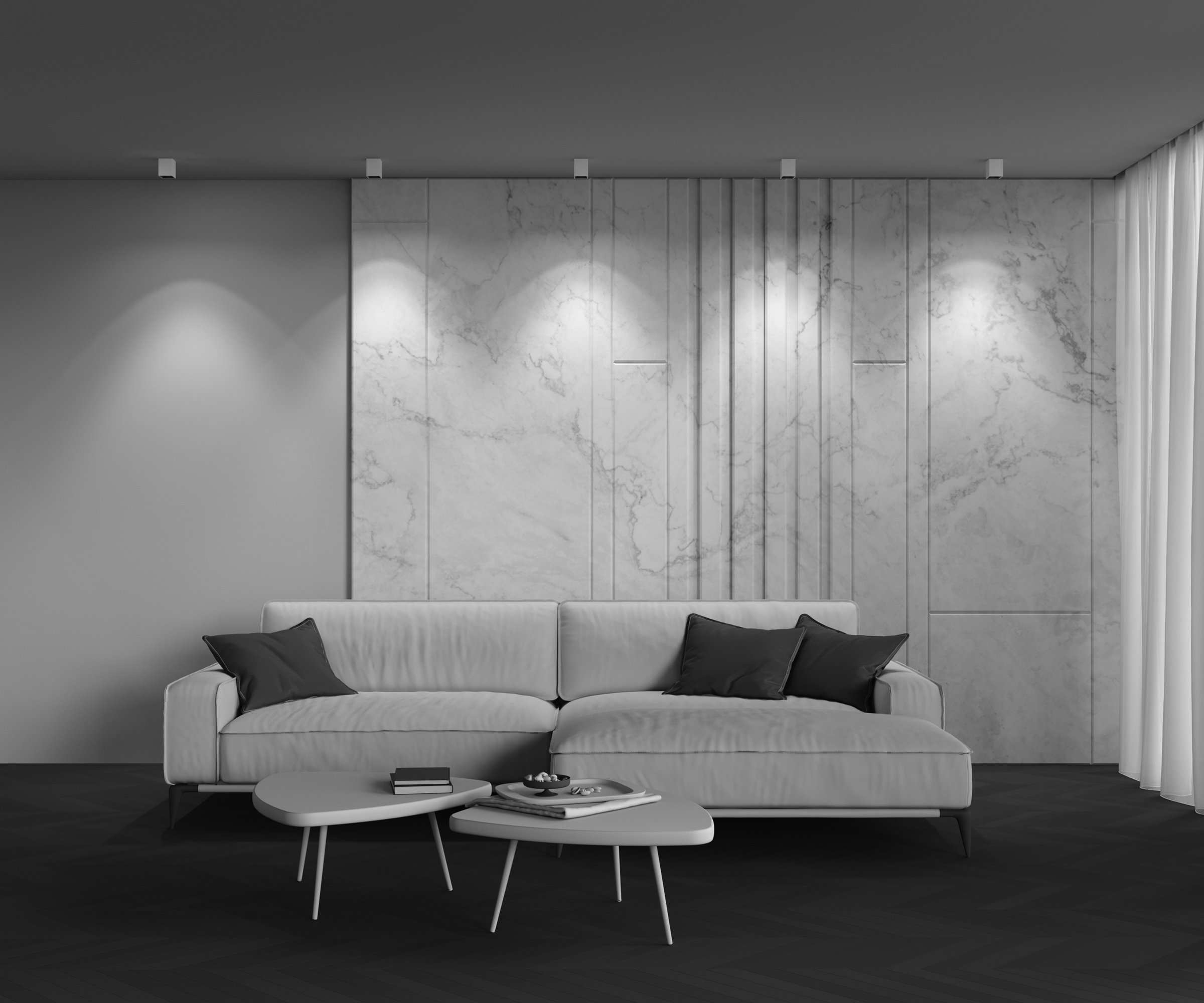 Картинка Потолочный светильник Technical C065CL-8W3K-SQ-WB