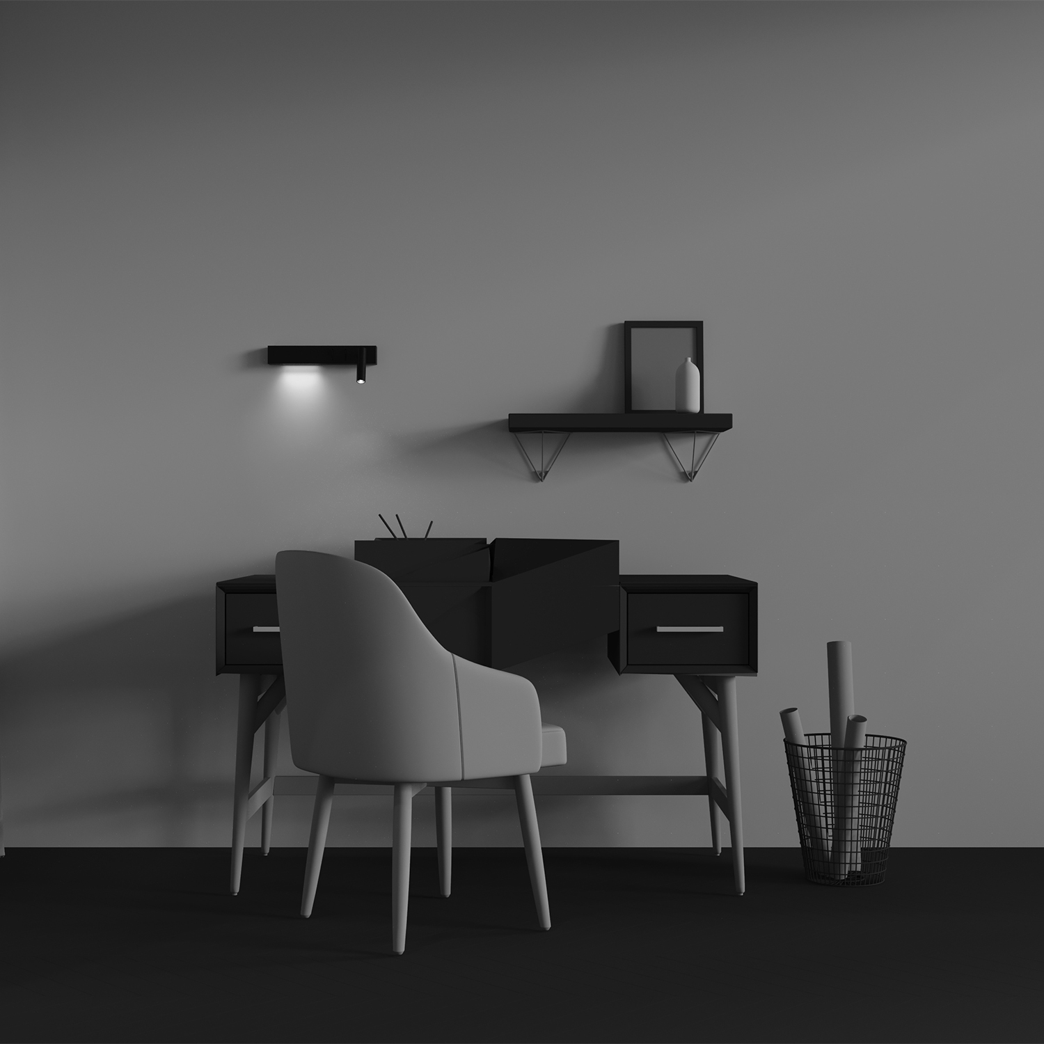 Картинка Настенный светильник (бра) Technical C031WL-L8B3K1