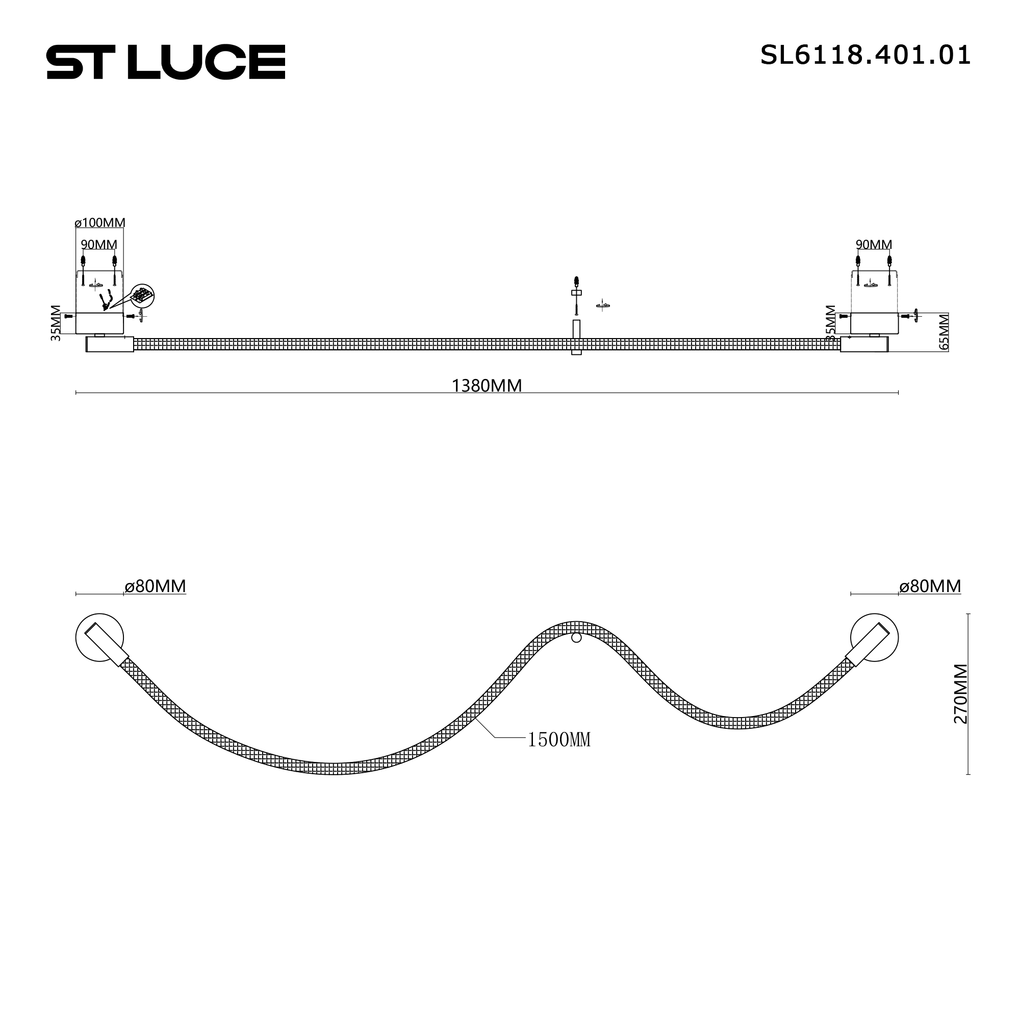 Картинка SL6118.401.01 Светильник настенный ST-Luce