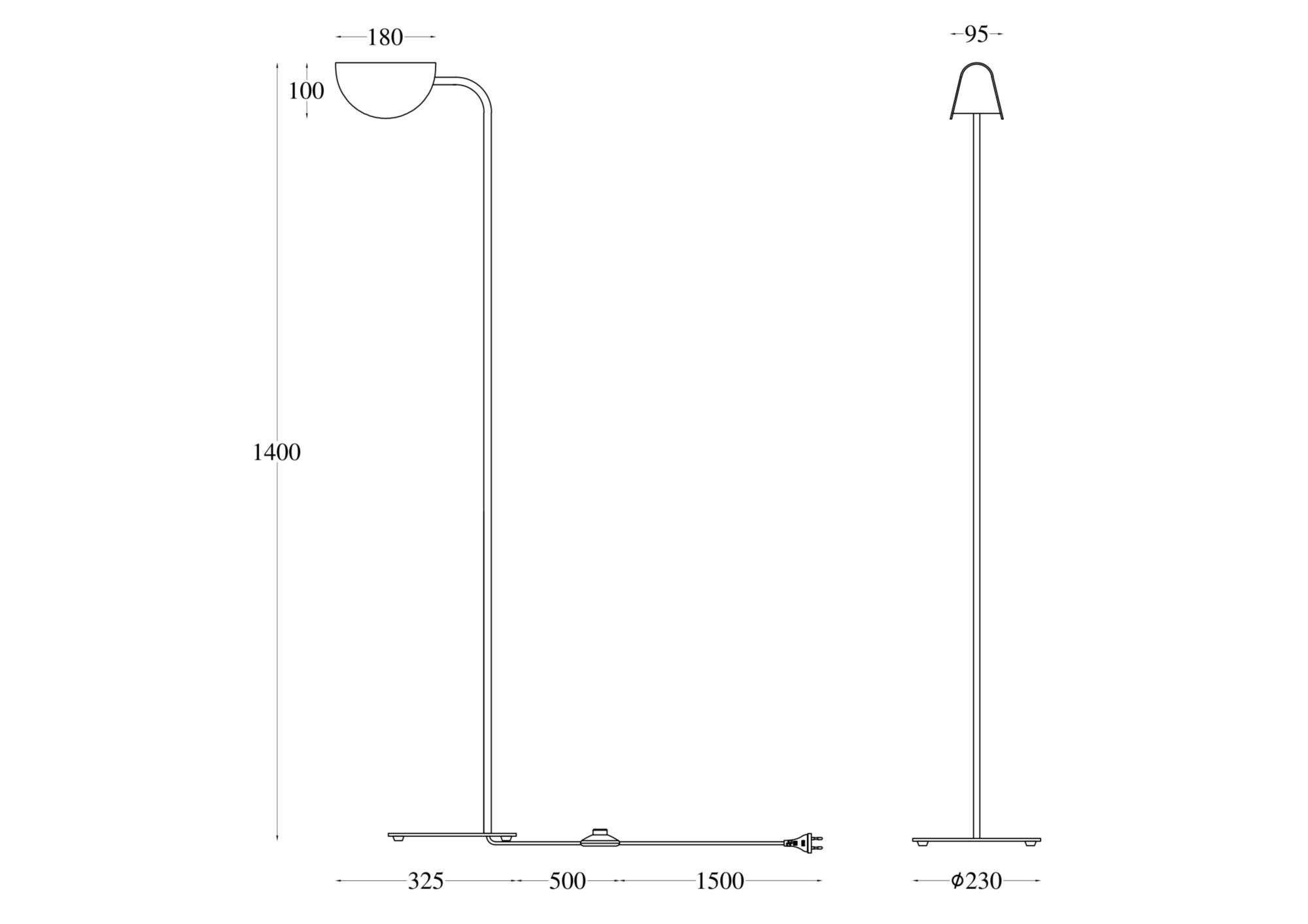 Картинка Торшер Technical MOD126FL-01B