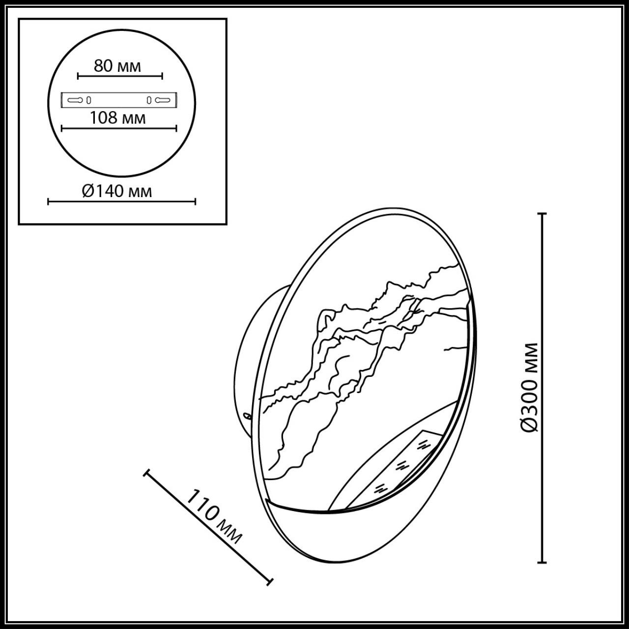 Картинка 7168/6WL Odeon Light  Настенный светильник MONTANA