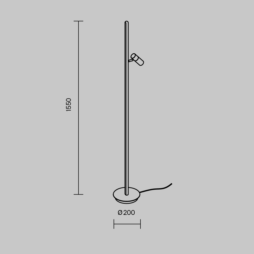 Картинка Напольный светильник (торшер) Maytoni MOD395FL-L28B3K