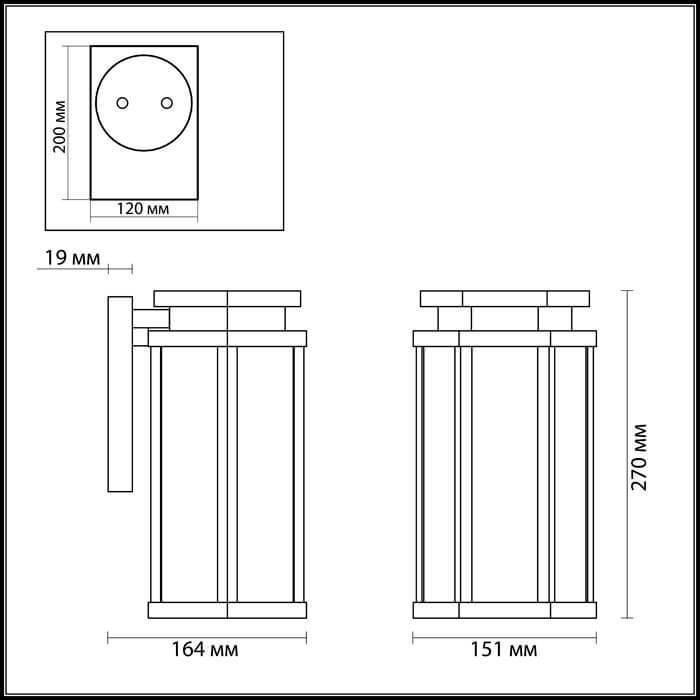 Картинка Уличный настенный светильник Odeon Light Nature Gino 4048/1W