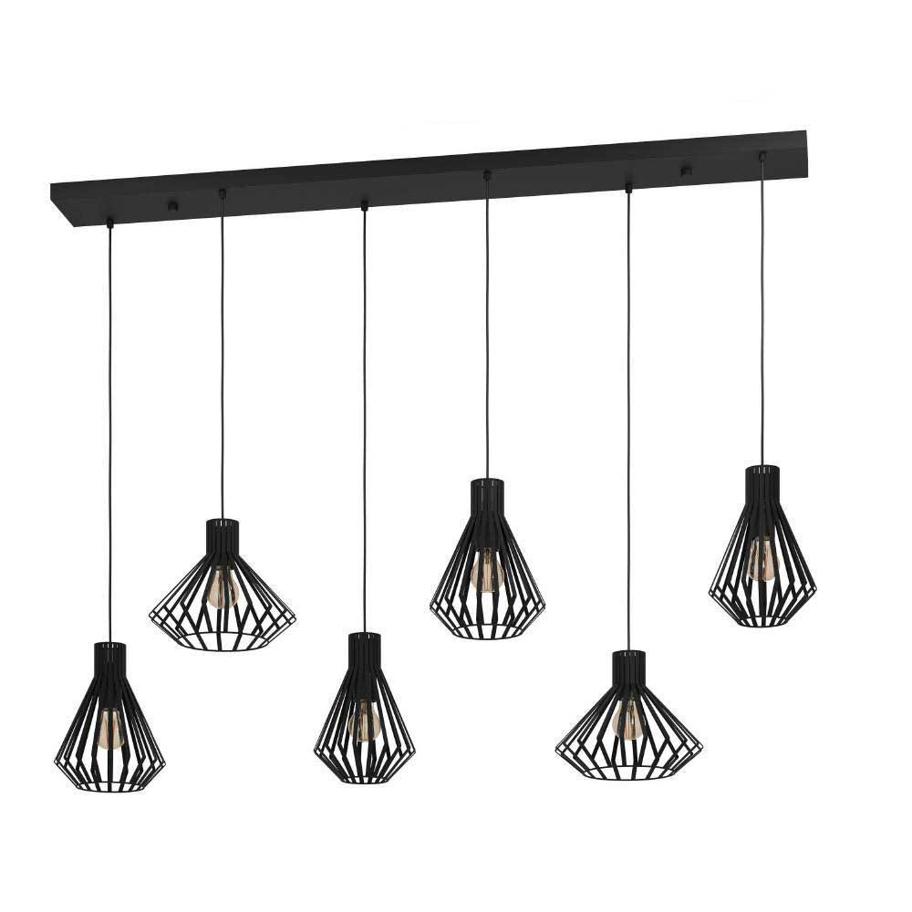 Картинка 390126 Люстра BASIDANO, 6X40W (E27), сталь, черный