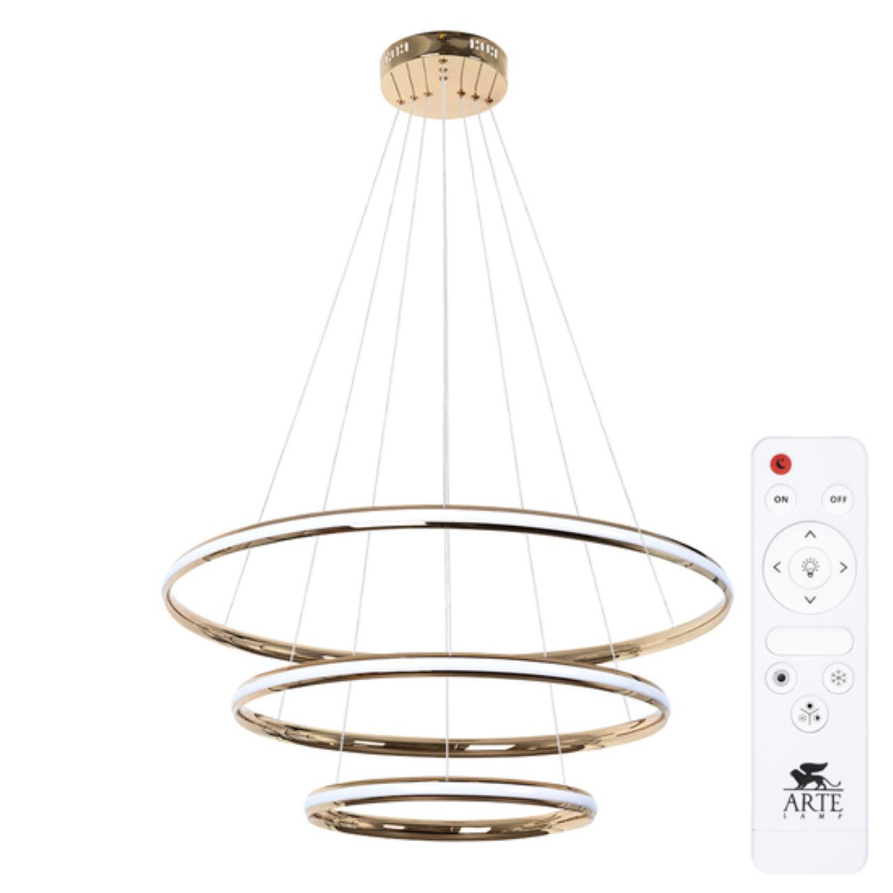 Картинка Подвесной светильник Arte Lamp MERIDIANA A2198SP-3GO