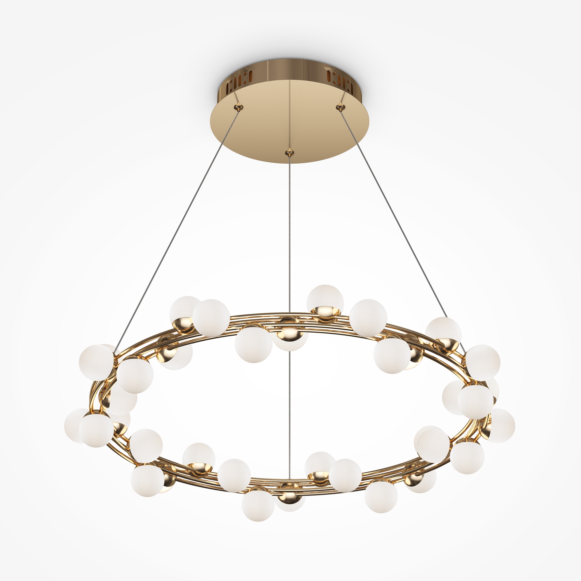 Картинка Подвесная светодиодная люстра Maytoni Tessara MOD081PL-L50G3K