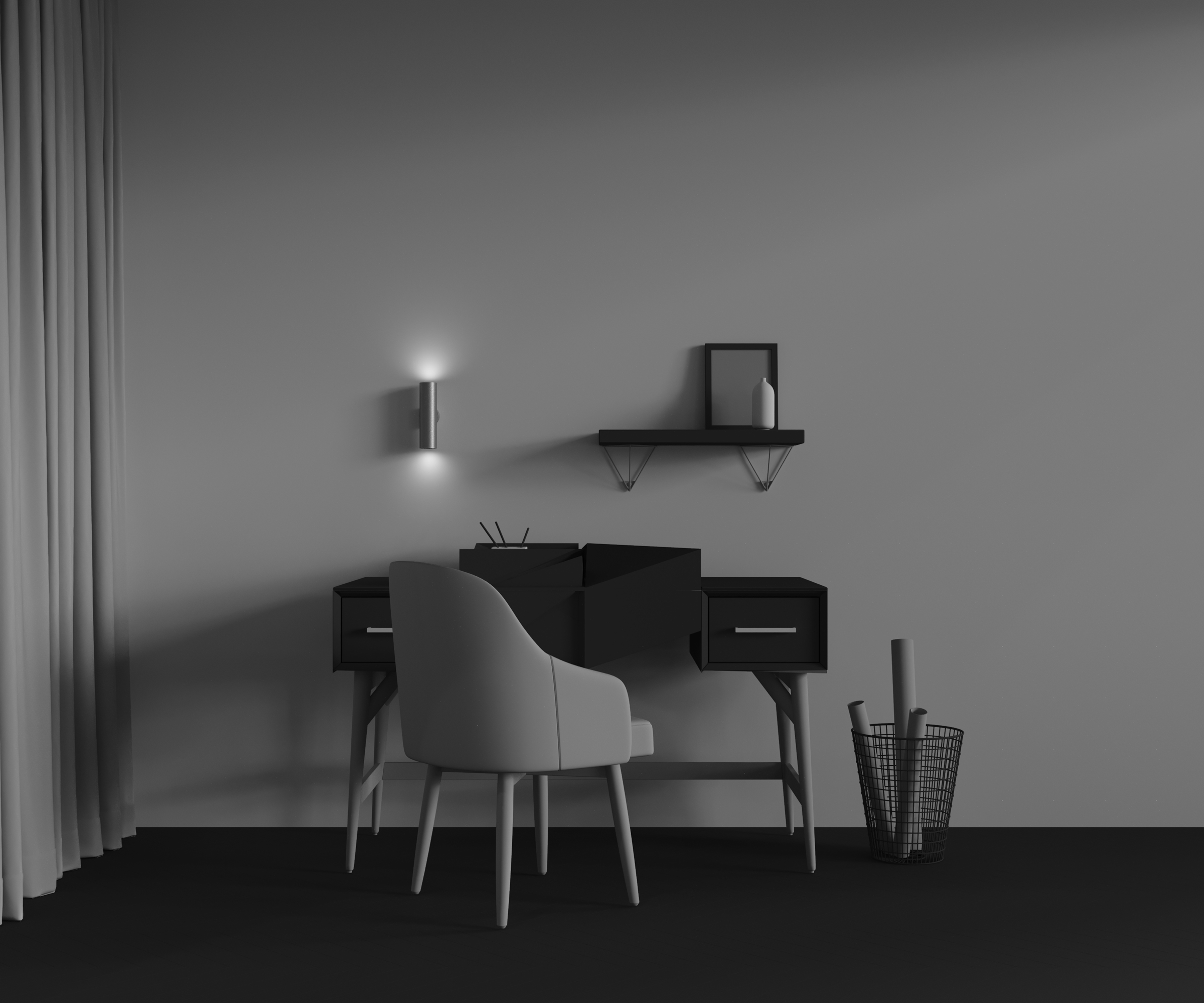 Картинка Настенный светильник Technical C080WL-02-GU10-MG