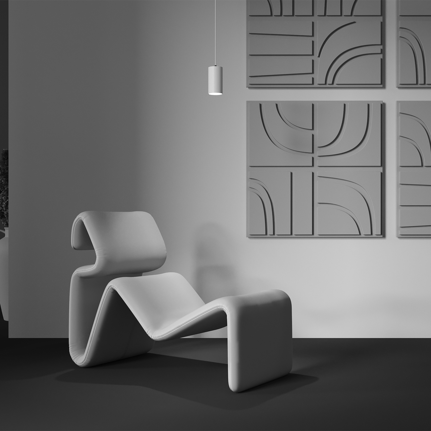 Картинка Подвесной светильник Technical P100PL-20W4K-W