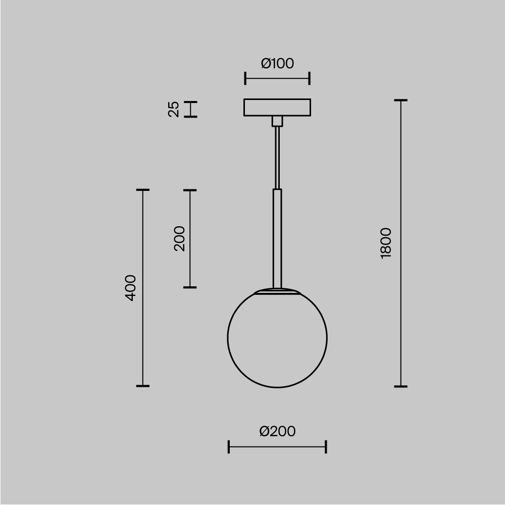Картинка Подвесной светильник Maytoni MOD321PL-01G3 Basic form