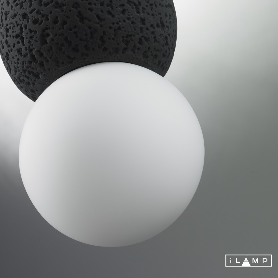 Картинка Подвесной светильник iLamp FOXTROT 10694P/1-D100 BLACK&WHITE