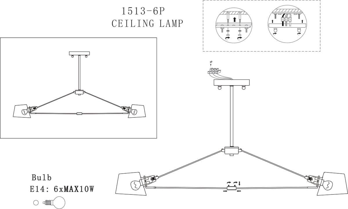 Картинка Подвесная люстра Favourite Eimer 1513-6P