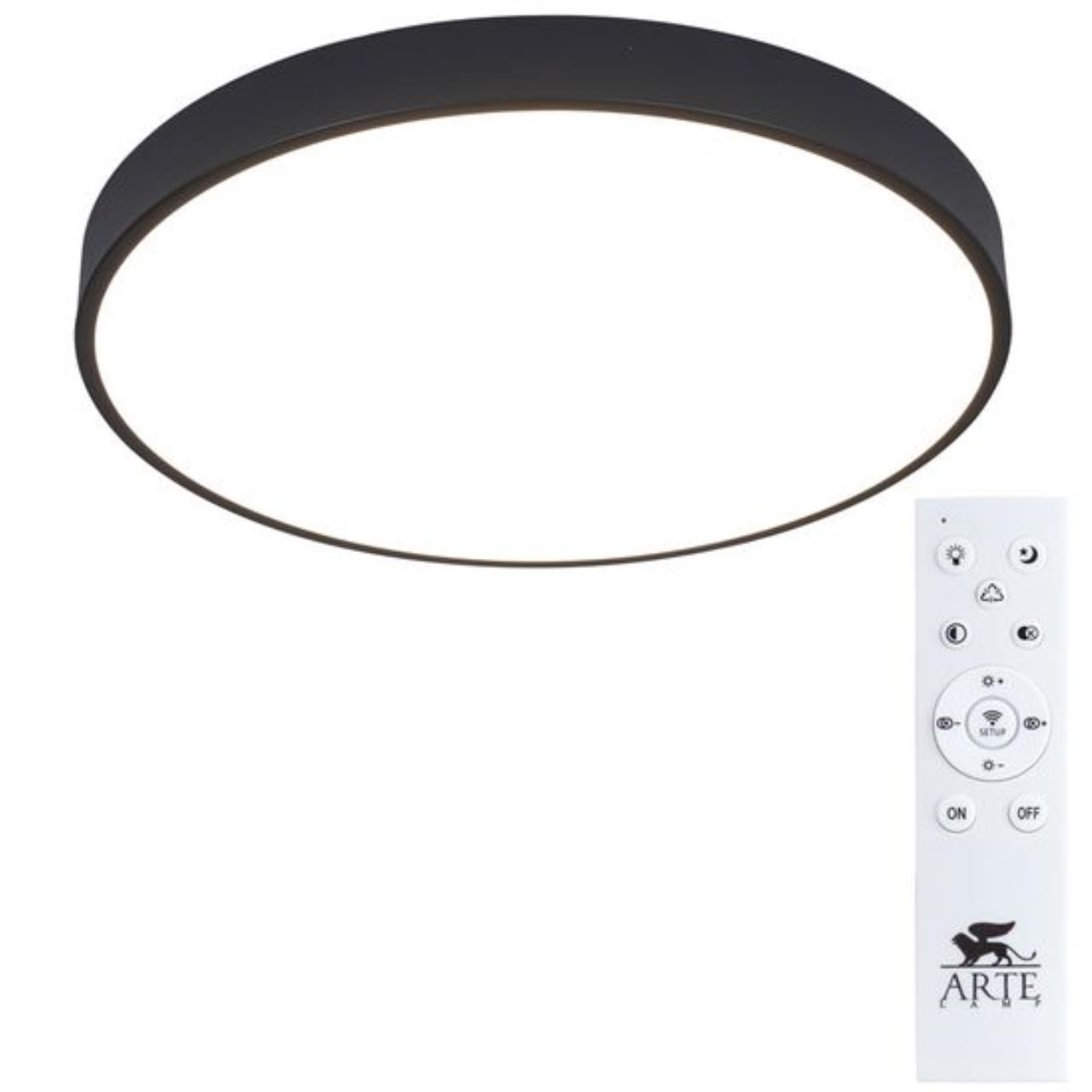 Картинка Потолочный светодиодный светильник Arte Lamp Arena A2672PL-1BK