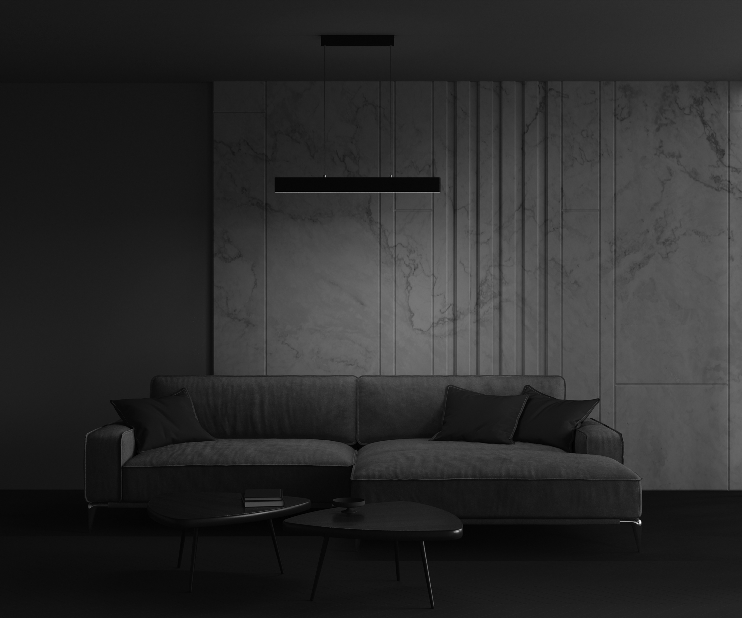 Картинка Подвесной светодиодный светильник Maytoni Step P010PL-L23B