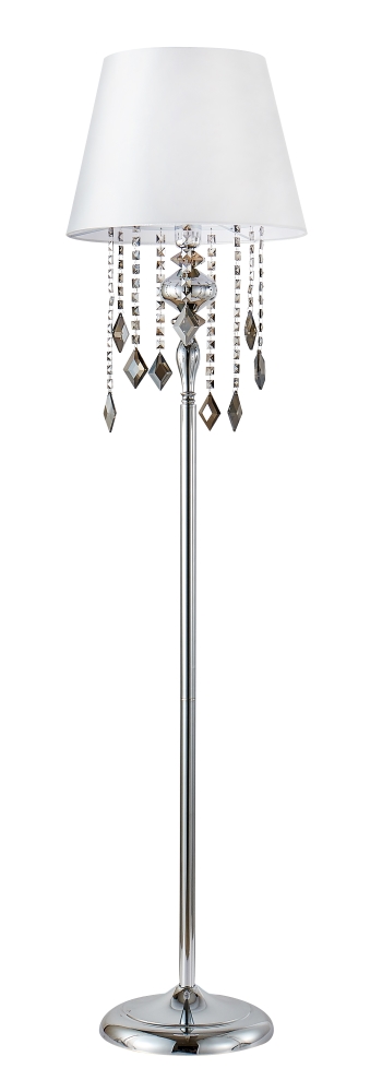 Картинка Торшер Crystal Lux MERCEDES PT1 CHROME/SMOKE Crystal Lux 0950/601