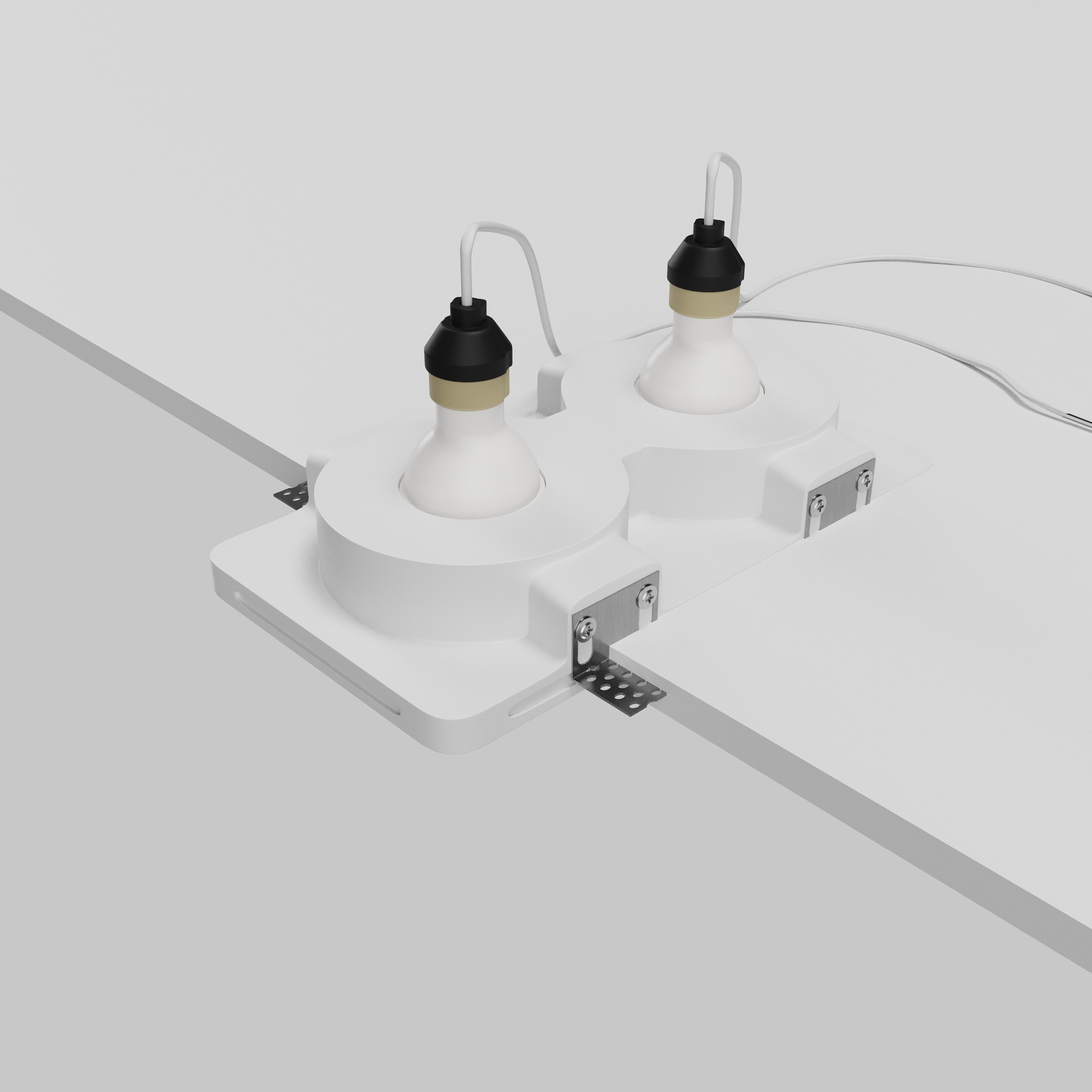 Картинка Встраиваемый светильник Technical DL002-GU10-02-W