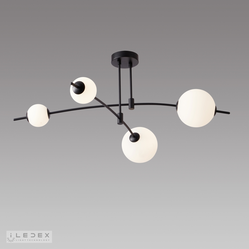 Картинка Светильник потолочный iLedex Epical iLedex 6827-4 BK+WH