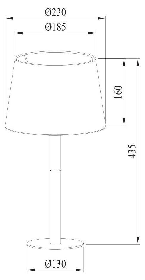 Картинка Настольная лампа Arte Lamp Connor A2102LT-1WH