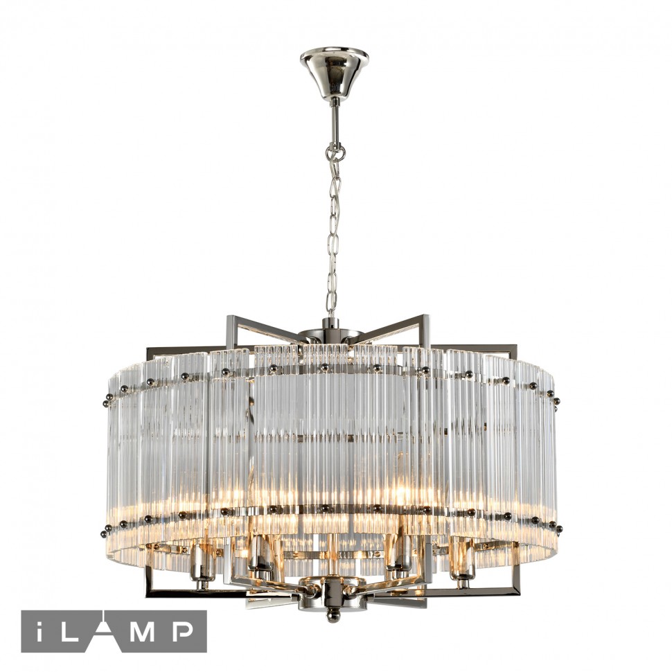 Картинка Подвесная люстра iLamp Silverstone P9503-6 Nickel