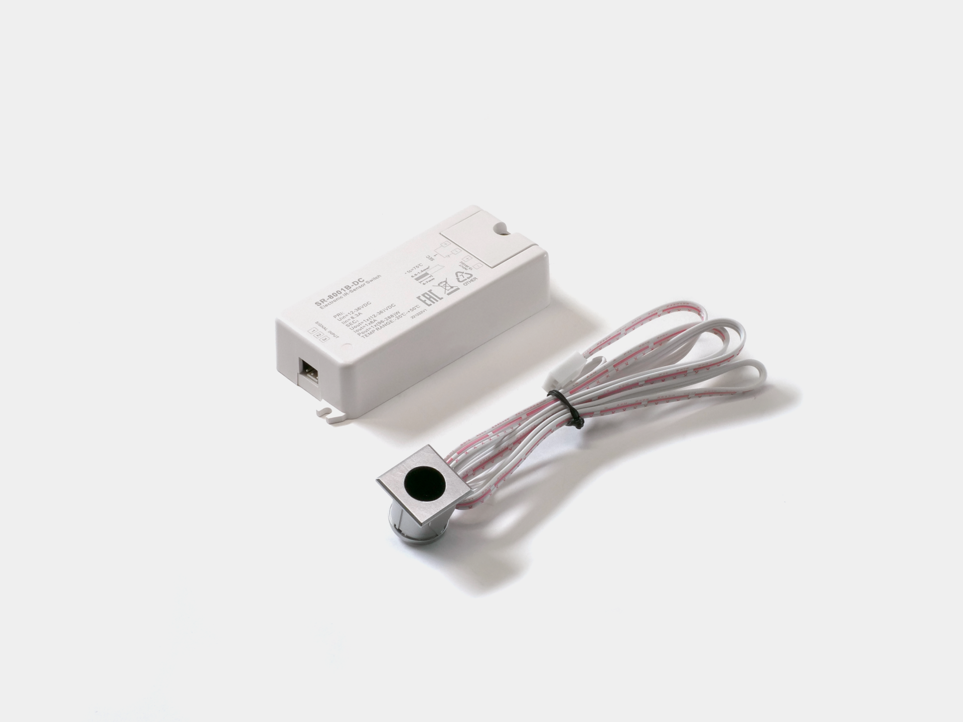 Картинка "ИК-датчик ""открытие-закрытие двери"" серебро 12-36 В"