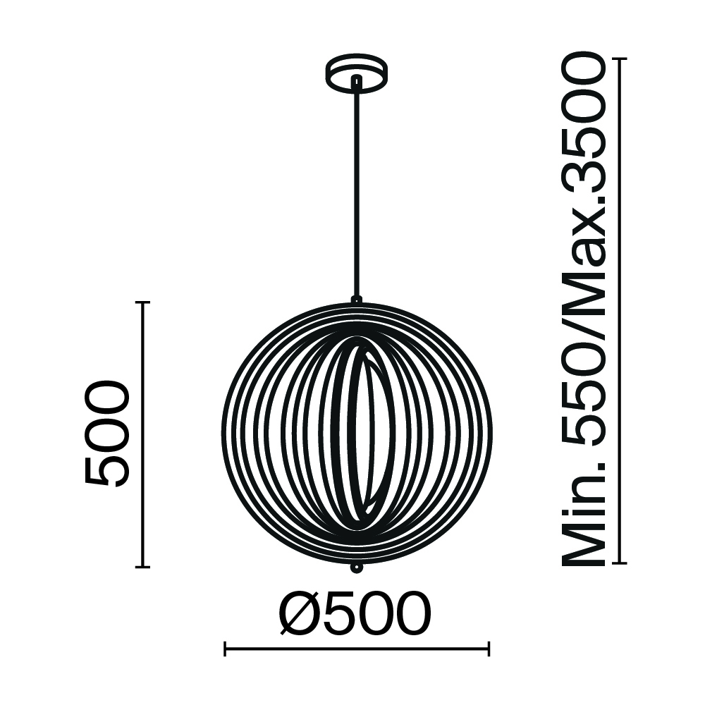 Картинка Подвесной светильник Maytoni MOD197PL-01W1