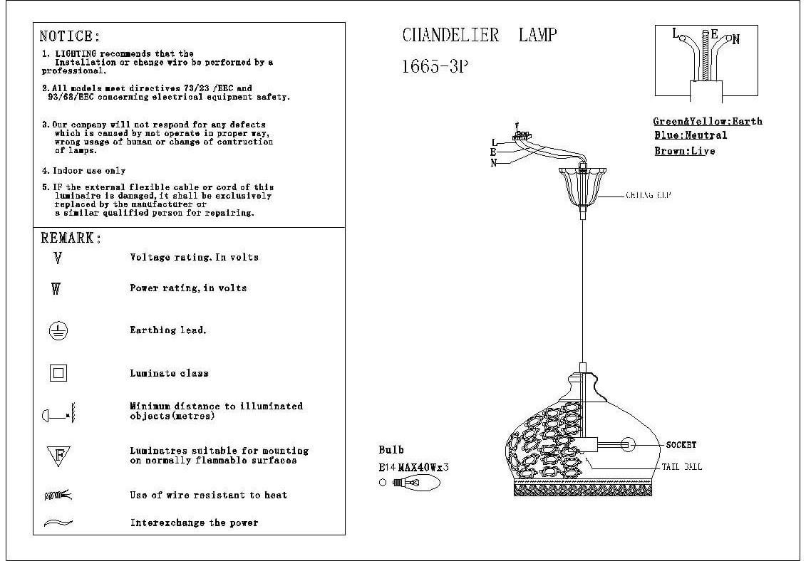 Картинка Подвесной светильник Favourite Latifa 1666-3P
